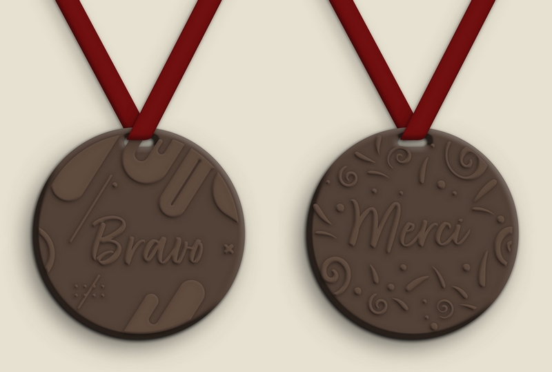 Médaille, Cadeau d'entreprise